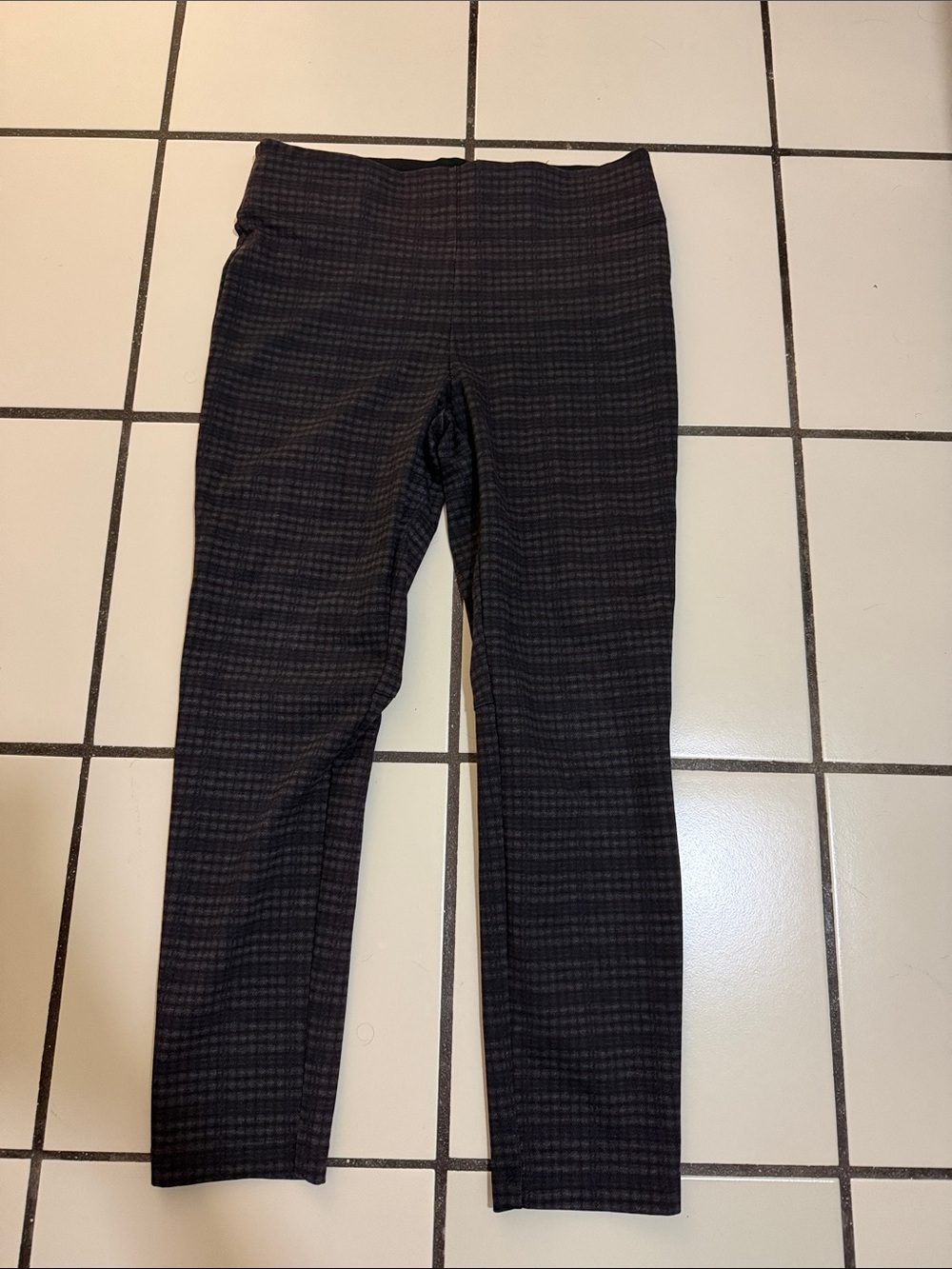 Max Edition Black Plaid Girls Leggings
